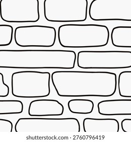 Micron brick pattern wallpaper drawing