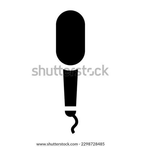 Microphone icon. Mike for conversion of sound waves