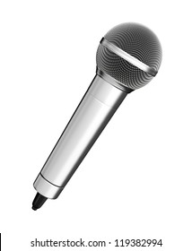 Microphone - isolated on white background