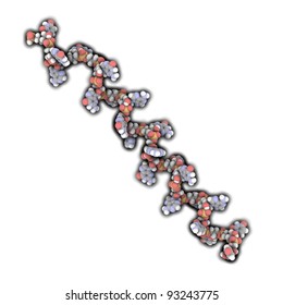 MicroRNA (miRNA) Molecule, Molecular Model