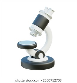 Microscope 3D Icon for website, application, printing, presentation, infographic and any other project. - Powered by Shutterstock