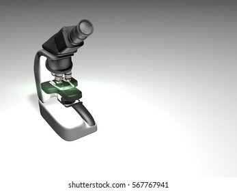 Microscope  right view 3d illustration - Powered by Shutterstock