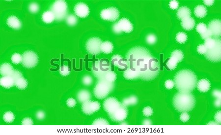 Microscopic bacteria cells multiplying on green background