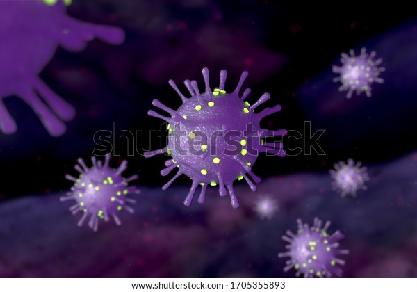 Imagen microscópica de la enfermedad del Coronavirus 2019 (COVID-19) 