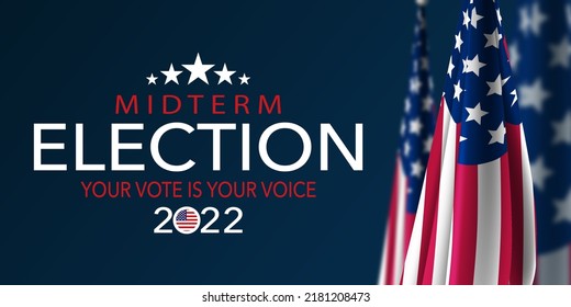 Midterm Election 2022 USA Background - Powered by Shutterstock