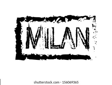 Milan Passport Style Stamp