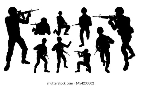 22 Military siloette Images, Stock Photos & Vectors | Shutterstock