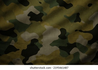 Military Camouflage Tarp Canvas Texture