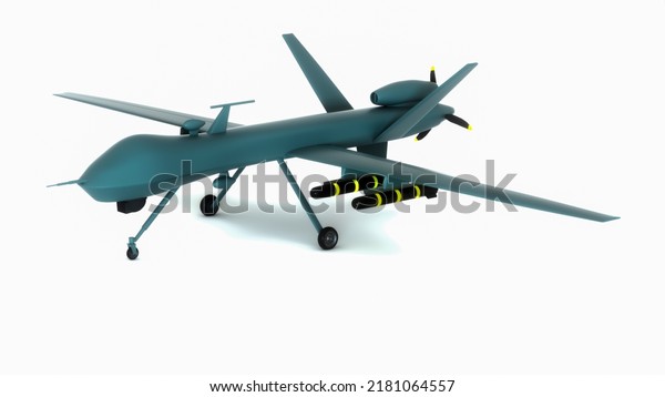 a military drone (3d\
rendering)