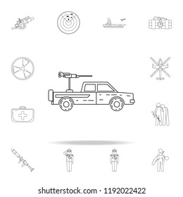 Military Pickup Icon. Army Icons Universal Set For Web And Mobile