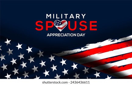 Military Spouse Appreciation Day. Celebrated in the United States. National Day recognition of the contribution, support and sacrifice of the spouses of the Armed Forces - Powered by Shutterstock