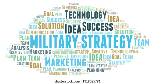 Military Strategy Word Cloud Stock Illustration 1319025791 Shutterstock