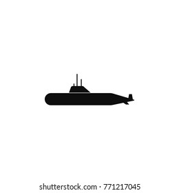 Military Submarine Icon Simple Illustration Military Stock Vector ...