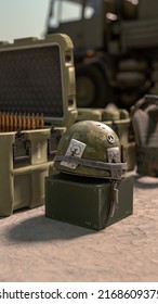 Military Tactical Equipment Ready For The Departure | 3D Render