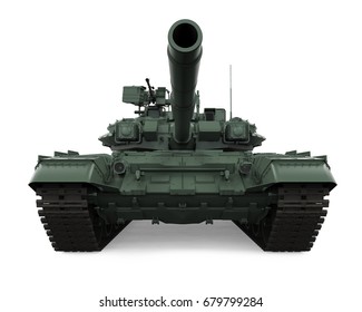 Military Tank Isolated. 3D rendering