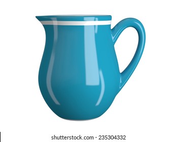 Milk Jug Isolated On White