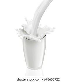 Splash Fresh Milk Form Boys Body Stock Illustration 718511263