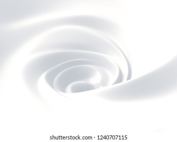 Milk Swirl Background. 3d Illustration