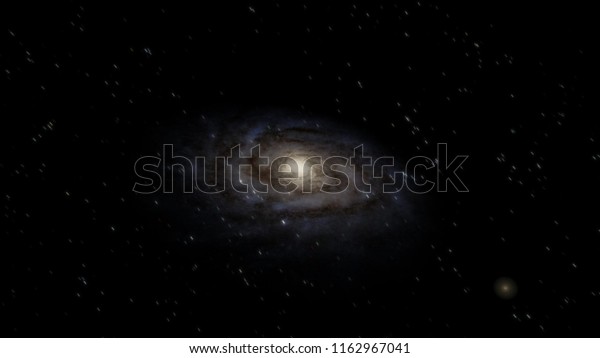 The Milky Way Galaxy 3D illustration (Elements\
of this image furnished by\
NASA)