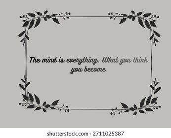 Mindset is Everything: Control your thoughts, shape your destiny. A profound quote on self-creation and personal power.