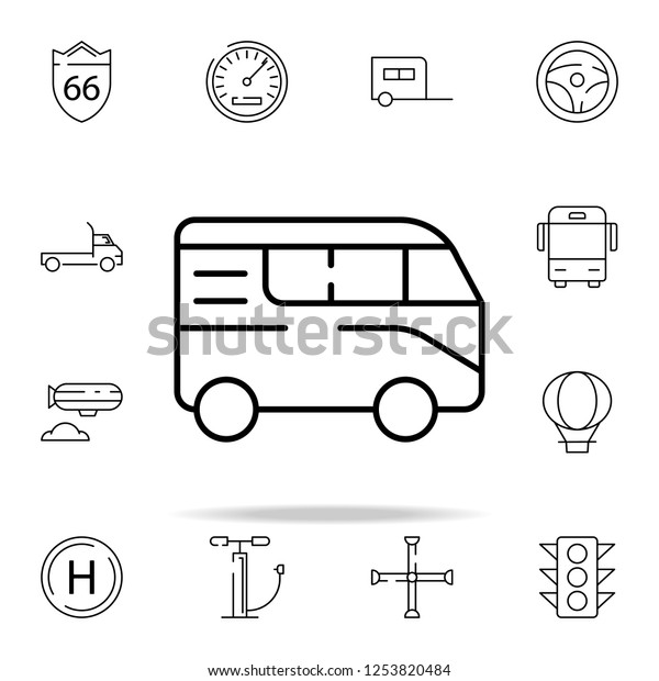 mini bus icon. transportation icons universal set\
for web and mobile