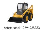 Mini Loader isolated on white background.3d rendering.