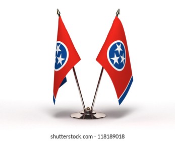 Miniature Flag Tennessee Isolated Clipping Path Stock Illustration ...