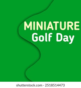 miniature golf day with festival banner design  - Powered by Shutterstock