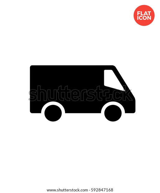 Minibus Icon Flat\
Isolated\
Illustration
