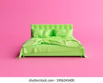 Minimal Bed 3d Illustration 3d Rendering