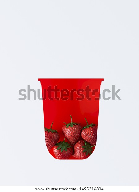 Fruit Paper Model Strawberry Free Papercraft Download
