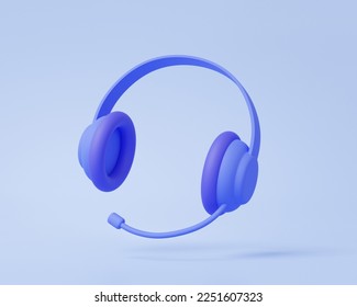 Minimal cartoon cute smooth Support consultant talk concept. call center customer service icon floating on pastel background. speech helpdesk contact social media. 3d rendering illustration - Powered by Shutterstock