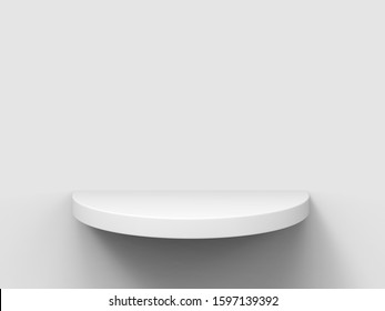 Minimal cylinder pedestal for product showcase. Stand product mockup. Gray background color. 3d render illustration - Shutterstock ID 1597139392