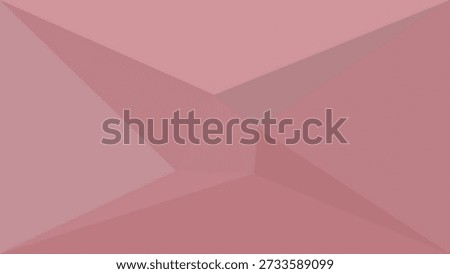 Minimal low-poly pink geometry with angular planes and soft shadows — contemporary abstract surface.