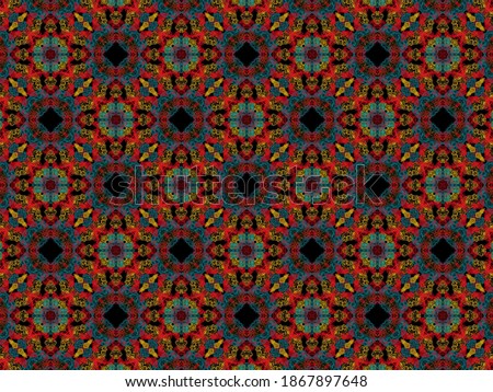 Minimal modern patterned background prepared for various surfaces prepared in pastel color, abstract painted style.It can be used for wallpaper, pattern fills, surface textures. cultural patterns