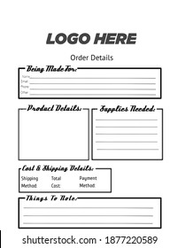 Minimal Order Sheet,Sell Sheet Design