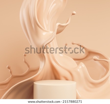 Similar – Image, Stock Photo Cosmetic smears displayed on a soft blue background