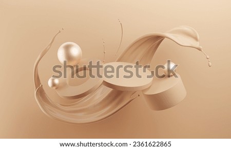 Similar – Image, Stock Photo Cosmetic smears displayed on a soft blue background