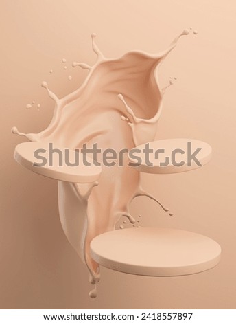 Similar – Image, Stock Photo Cosmetic smears displayed on a soft blue background