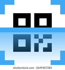 Minimal QR code icon for apps, websites, digital menus, payments, and tech interfaces. Ideal for UI, UX, contactless systems, and scan-related designs. Vector and fully editable.
