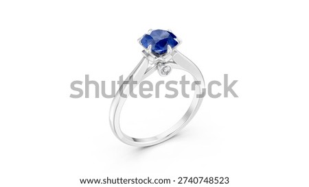 Minimal solitaire ring reflecting purity.