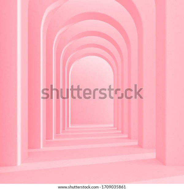 Minimal Style Arch Space Architectural Details Stock Illustration ...