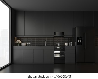 Black Kitchen Decor Hd Stock Images Shutterstock