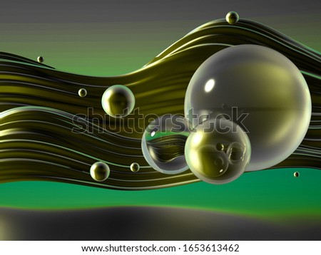 Minimalism background. 3d illustration, 3d rendering.