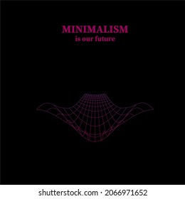 Minimalism Is Our Future. Futuristic Style.