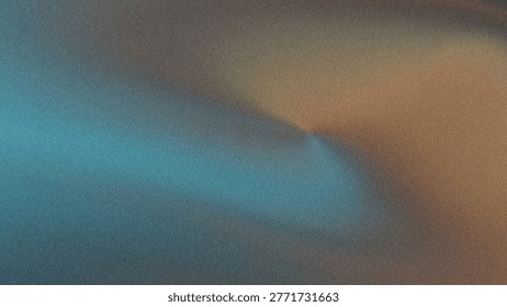 A minimalist abstract background featuring a soft, blurred gradient transition from cool teal to warm beige, enhanced with a subtle, fine grainy texture.