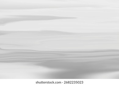 A minimalist abstract background featuring subtle gray waves on a white surface, providing a serene and elegant texture for various design applications and creative projects.