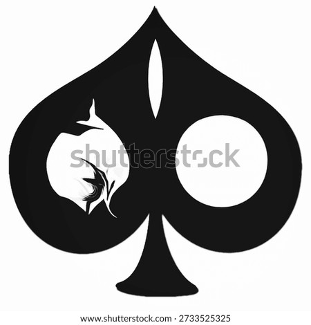 Minimalist Ace Shape Composition Elements Poster Design - Contemporary Poster Design,wall decor and artistic artwork use 