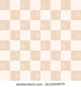 Minimalist Beige Gingham Seamless Pattern – Neutral Checkerboard Fabric for Modern Quilting, Baby Bedding, Farmhouse Decor, and DIY Sewing Projects