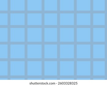 Minimalist blue grid pattern with evenly spaced squares. A clean, modern, and abstract background perfect for design, technology, business, and futuristic themes.